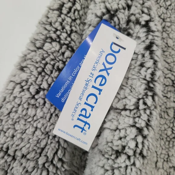 Boxercraft Sherpa Warm Cozy Grey Quarter Zip Pullover Sweatshirt Womens Size XS - Picture 6 of 11